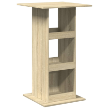 vidaXL sonoma tölgy színű szerelt fa bárasztal tárolóval 60x60x102 cm (854330) bútor