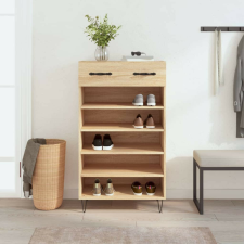 vidaXL sonoma tölgy színű szerelt fa cipőszekrény 60 x 35 x 105 cm bútor