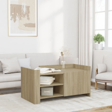 vidaXL sonoma tölgy színű szerelt fa dohányzóasztal 100 x 50 x 50 cm bútor