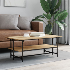 vidaXL sonoma tölgy színű szerelt fa dohányzóasztal 100x50x40 cm bútor