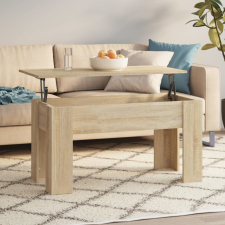 vidaXL sonoma tölgy színű szerelt fa dohányzóasztal 101 x 49 x 52 cm bútor