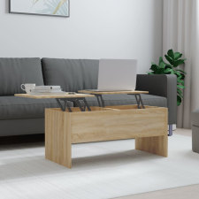 vidaXL sonoma tölgy színű szerelt fa dohányzóasztal 102x50,5x46,5 cm bútor