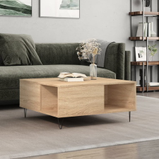 vidaXL sonoma tölgy színű szerelt fa dohányzóasztal 80x80x36,5 cm bútor