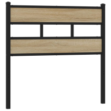 vidaXL sonoma tölgy színű szerelt fa és vas fejtámla 90 cm (4017130) ágy és ágykellék