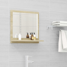 vidaXL Sonoma tölgy színű szerelt fa fürdőszobai tükör 40x10,5x37 cm fürdőszoba bútor