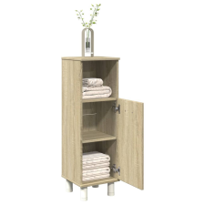vidaXL sonoma tölgy színű szerelt fa fürdőszobaszekrény 30,5x30x95 cm fürdőszoba bútor