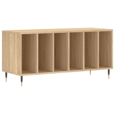 vidaXL sonoma tölgy színű szerelt fa hanglemezszekrény 100x38x48 cm (831743) bútor