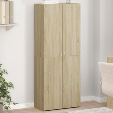 vidaXL sonoma tölgy színű szerelt fa irattartó szekrény 60x32x153 cm bútor