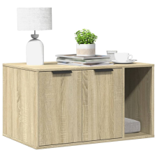 vidaXL sonoma tölgy színű szerelt fa macskaalomdoboz 80 x 50 x 45 cm macskafelszerelés