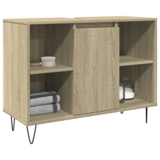 vidaXL sonoma tölgy színű szerelt fa mosdószekrény 80 x 33 x 60 cm fürdőszoba bútor