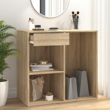 vidaXL sonoma tölgy színű szerelt fa pipereszekrény 80 x 40 x 75 cm bútor