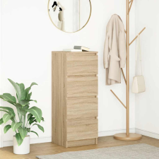 vidaXL sonoma tölgy színű szerelt fa tálalószekrény 37,5x35x99 cm bútor