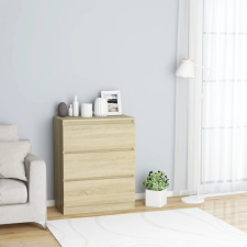 vidaXL sonoma tölgy színű szerelt fa tálalószekrény 60 x 35 x 76 cm bútor