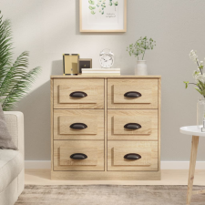 vidaXL sonoma tölgy színű szerelt fa tálalószekrény 70x35,5x67,5 cm bútor