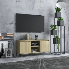 vidaXL sonoma tölgy színű TV-szekrény fém lábakkal 103,5 x 35 x 50 cm bútor