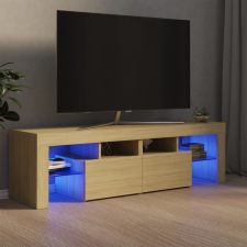 vidaXL sonoma-tölgy színű TV-szekrény LED-lámpákkal 140 x 36,5 x 40 cm bútor