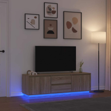 vidaXL sonoma-tölgy színű TV-szekrény LED-lámpákkal 160,5x41x50 cm bútor