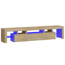 vidaXL sonoma-tölgy színű TV-szekrény LED-lámpákkal 200x36,5x40 cm (3152812) bútor