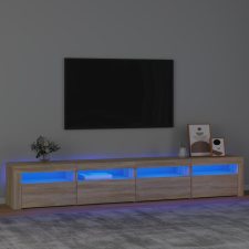 vidaXL sonoma tölgy színű TV-szekrény LED-lámpákkal 240x35x40 cm bútor
