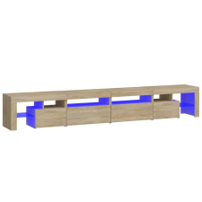 vidaXL sonoma-tölgy színű TV-szekrény LED-lámpákkal 260x36,5x40 cm (3152820) bútor