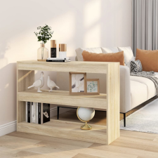 vidaXL sonoma tölgy térelválasztó könyvszekrény 100 x 30 x 72 cm bútor