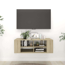 vidaXL sonoma-tölgyszínű falra szerelhető TV-szekrény 102 x 35 x 35 cm bútor