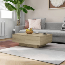 vidaXL sonoma-tölgyszínű forgácslap dohányzóasztal 90 x 60 x 31 cm bútor