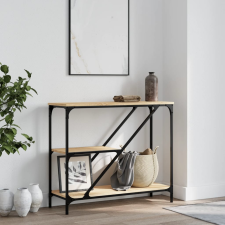 vidaXL sonoma-tölgyszínű műfa dohányzóasztal 88,5x30x75 cm bútor