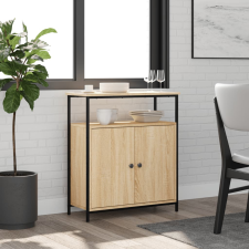 vidaXL sonoma-tölgyszínű műfa tálalószekrény 70 x 30 x 80 cm bútor