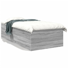 vidaXL sonoma tölgyszínű szerelt fa ágykeret 100 x 200 cm ágy és ágykellék