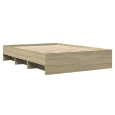 vidaXL sonoma tölgyszínű szerelt fa ágykeret 120 x 200 cm (3295662) ágy és ágykellék