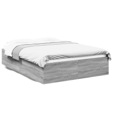 vidaXL sonoma tölgyszínű szerelt fa ágykeret 140x190 cm ágy és ágykellék