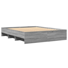 vidaXL sonoma tölgyszínű szerelt fa ágykeret 150 x 200 cm (3295651) ágy és ágykellék