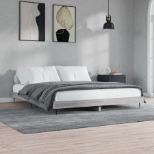 vidaXL sonoma tölgyszínű szerelt fa ágykeret 160 x 200 cm ágy és ágykellék