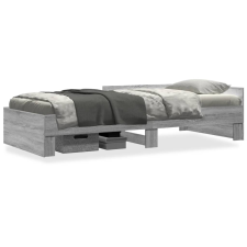 vidaXL sonoma tölgyszínű szerelt fa ágykeret 75 x 190 cm ágy és ágykellék
