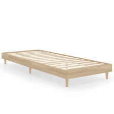 vidaXL sonoma tölgyszínű szerelt fa ágykeret 75 x 190 cm (832104) ágy és ágykellék