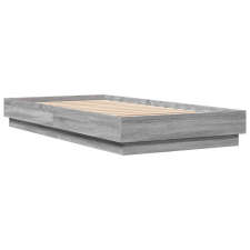 vidaXL sonoma tölgyszínű szerelt fa ágykeret 75 x 190 cm (839642) ágy és ágykellék
