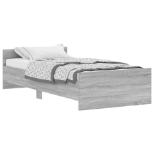 vidaXL sonoma tölgyszínű szerelt fa ágykeret 90 x 190 cm (835944) ágy és ágykellék