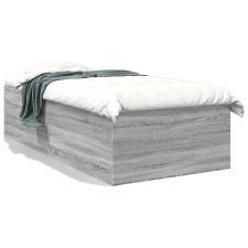 vidaXL sonoma tölgyszínű szerelt fa ágykeret 90 x 200 cm ágy és ágykellék