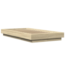 vidaXL sonoma tölgyszínű szerelt fa ágykeret 90 x 200 cm (3281212) ágy és ágykellék