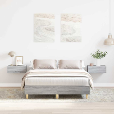 vidaXL sonoma tölgyszínű szerelt fa ágykeret matrac nélkül 140x190 cm ágy és ágykellék