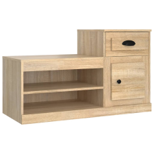 vidaXL sonoma-tölgyszínű szerelt fa cipőszekrény 100x42x60 cm (816419) bútor
