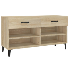 vidaXL sonoma-tölgyszínű szerelt fa cipőszekrény 102x35x55 cm (812828) bútor