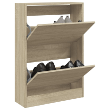 vidaXL sonoma-tölgyszínű szerelt fa cipőszekrény 60 x 21 x 87,5 cm bútor