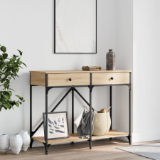 vidaXL sonoma-tölgyszínű szerelt fa dohányzóasztal 100 x 39 x 78,5 cm bútor