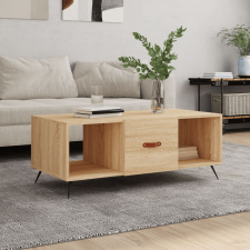 vidaXL sonoma-tölgyszínű szerelt fa dohányzóasztal 102 x 50 x 40 cm bútor