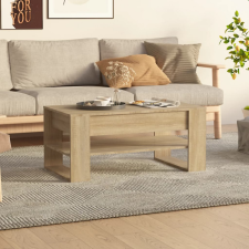 vidaXL sonoma-tölgyszínű szerelt fa dohányzóasztal 102 x 55 x 45 cm bútor