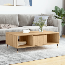 vidaXL sonoma-tölgyszínű szerelt fa dohányzóasztal 104 x 60 x 35 cm bútor