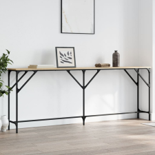 vidaXL sonoma-tölgyszínű szerelt fa dohányzóasztal 200x29x75 cm bútor