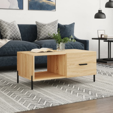 vidaXL sonoma-tölgyszínű szerelt fa dohányzóasztal 90 x 50 x 40 cm bútor